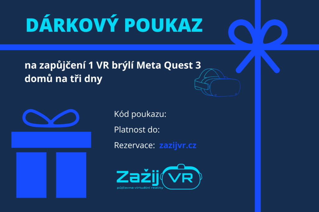 dárkový poukaz modrý