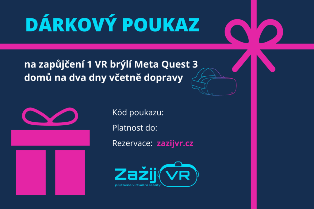 dárkový poukaz růžový s dopravou