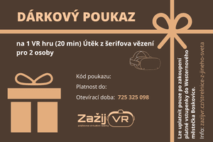 dárkový poukaz western únikovka